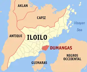 Dumangas na Iloilo Coordenadas : 10°50'N, 122°43'E