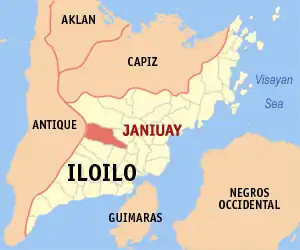 Janiuay na Iloilo Coordenadas : 10°57'N, 122°30'E