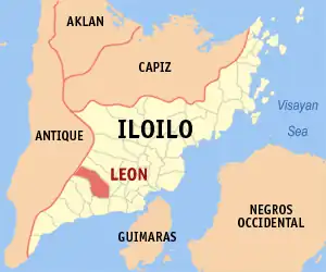 Leon na Iloilo Coordenadas : 10°46'51.06"N, 122°23'21.84"E