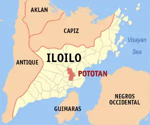Potôtan na Iloilo Coordenadas : 10°57'N, 122°38'E