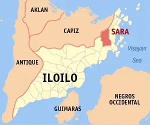 Sara na Iloilo Coordenadas : 11°15'N, 123°1'E