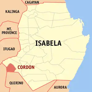 Cordon na Isabela Coordenadas : 16°40'N, 121°27'E