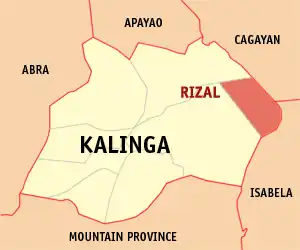 Rizal na Kalinga Coordenadas : 17°30'N, 121°36'E