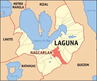 Nagcarlan na Laguna Coordenadas : 14°8'11.04"N, 121°24'59.40"E