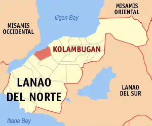 Kolambugan na Lanao do Norte Coordenadas : 8°6'53.84"N, 123°54'8.64"E