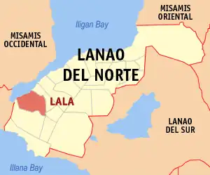 Lala na Lanao do Norte Coordenadas : 7°58'24.58"N, 123°44'47.47"E