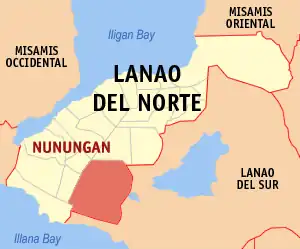 Nunungan na Lanao do Norte Coordenadas : 7°47'17.51"N, 123°54'32.18"E