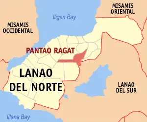 Pantao Ragat na Lanao do Norte Coordenadas : 8°3'44.86"N, 124°11'3.79"E