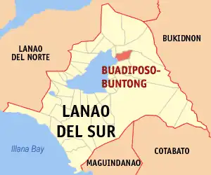 Buadiposo-Buntong na Lanao do Sul Coordenadas : 7°58'4.54"N, 124°22'19.46"E