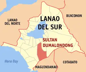 Sultan Dumalondong na Lanao do Sul Coordenadas : 7°45'48.15"N, 124°15'12.99"E