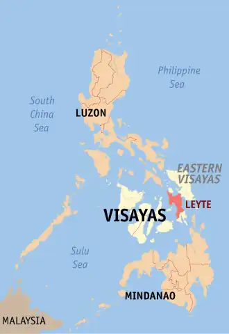 Lete na Visayas Orientais Coordenadas : 11°0'N, 124°51'E