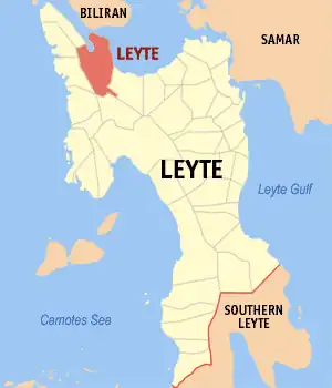 Leyte na Lete Coordenadas : 11°22'N, 124°29'E