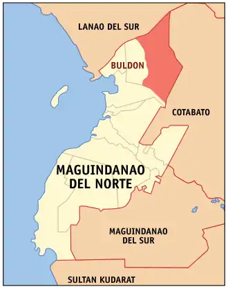 Buldon na Maguindanao do Norte Coordenadas : 7°31'N, 124°22'E