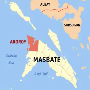 Aroroy na Masbate Coordenadas : 12°30'44.94"N, 123°23'56.16"E