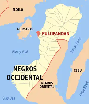 Pulupandan na Negros Ocidental Coordenadas : 10°31'N, 122°48'E