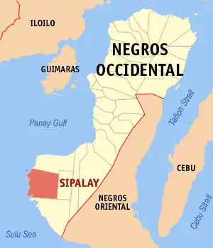 Sipalay na Negros Ocidental Coordenadas : 9°45'N, 122°24'E
