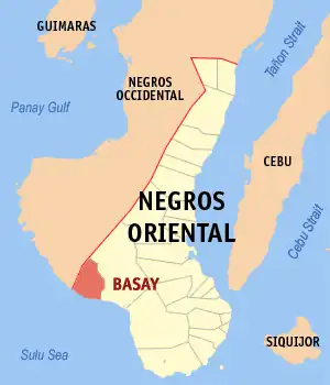Basay na Negros Oriental Coordenadas : 9°25'N, 122°38'E