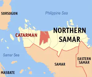 Catarman na Samar do Norte Coordenadas : 12°29'58"N, 124°37'58"E