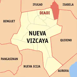 Diadi na Nova Vizcaya Coordenadas : 16°39'36"N, 121°22'7"E