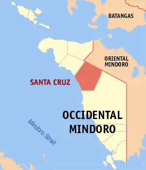 Santa Cruz na Ocidental Mindoro Coordenadas : 13°4'59"N, 120°43'9"E