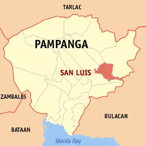 San Luis na Pampanga Coordenadas : 15°2'24"N, 120°47'31"E