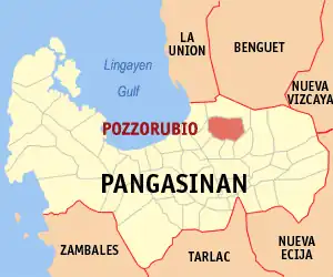 Pozorrubio na Pangasinan Coordenadas : 16°7'N, 120°33'E