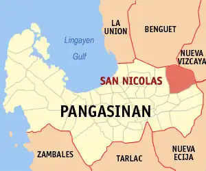 San Nicolas na Pangasinan Coordenadas : 16°4'8"N, 120°45'43"E