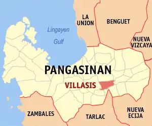 Villasis na Pangasinan Coordenadas : 15°54'N, 120°35'E
