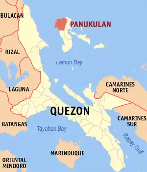 Panukulan na Quezon Coordenadas : 14°56'N, 121°49'E