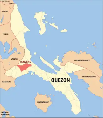 Tayabas na Quezon Coordenadas : 14°1'N, 121°35'E