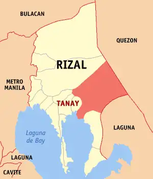 Tanay na Rizal Coordenadas : 14°29'49.99"N, 121°17'11.00"E