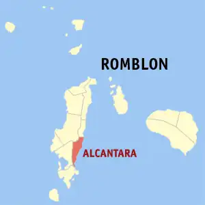 Alcantara na Romblon Coordenadas : 12°15'30.23"N, 122°3'15.38"E
