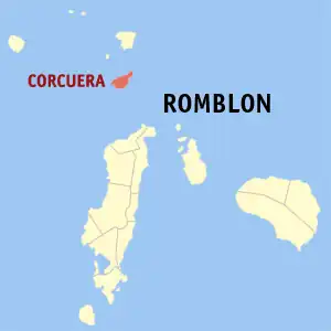 Corcuera na Romblon Coordenadas : 12°48'N, 122°3'E