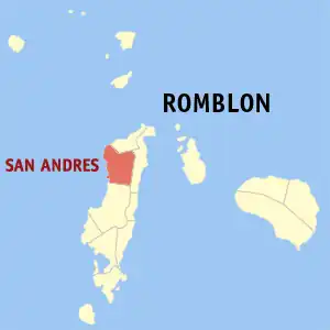 San Andres na Romblon Coordenadas : 12°31'6"N, 122°0'39"E