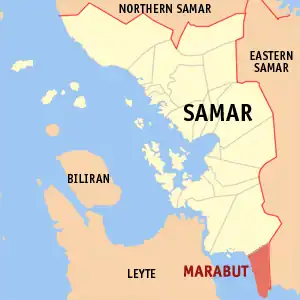 Marabut na Samar Coordenadas : 11°6'25"N, 125°12'43"E