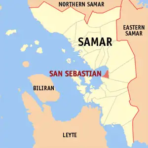 San Sebastian na Samar Coordenadas : 11°42'N, 125°1'E