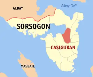 Casiguran na Sorsogon Coordenadas : 12°52'23"N, 124°0'29"E