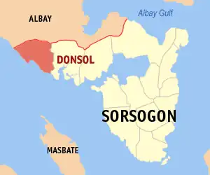 Donsol na Sorsogon Coordenadas : 12°54'30"N, 123°35'53"E