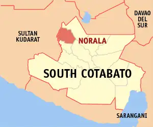 Norala na Cotabato do Sul Coordenadas : 6°31'11.97"N, 124°39'39.67"E