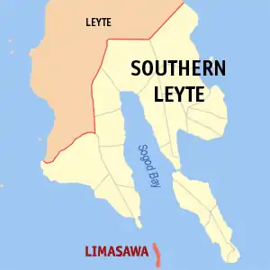 Limasawa na Leyte do Sul Coordenadas : 9°54'28"N, 125°4'30"E