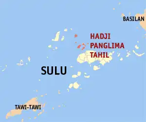 Hadji Panglima Tahil na Sulu Coordenadas : 6°10'N, 120°55'E