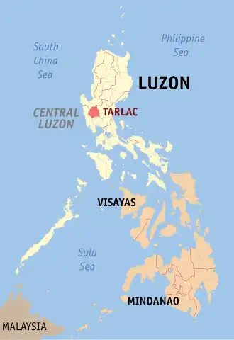 Tarlac na Luzon Central Coordenadas : 15°30'N, 120°30'E