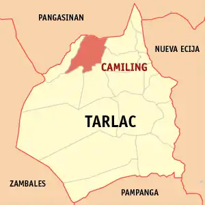 Camiling na Tarlac Coordenadas : 15°41'12"N, 120°24'47"E