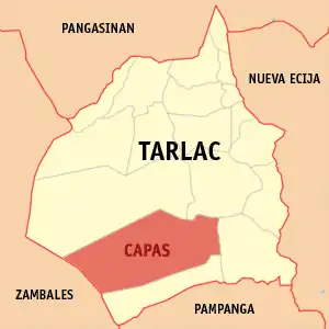 Capas na Tarlac Coordenadas : 15°20'14"N, 120°35'24"E