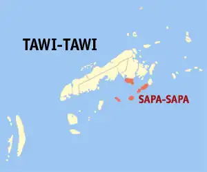 Sapa-Sapa na Tawi-Tawi Coordenadas : 5°5'23.63"N, 120°16'22.35"E