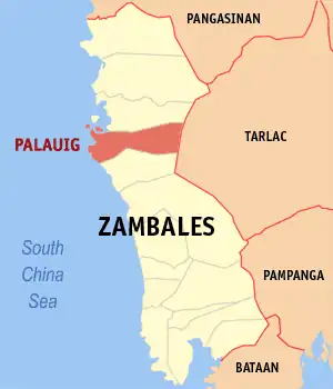 Palauig na Zambales Coordenadas : 15°26'1"N, 119°54'30"E