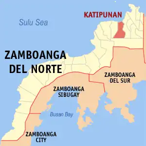 Katipunan na Zamboanga do Norte Coordenadas : 8°30'48.25"N, 123°17'4.94"E