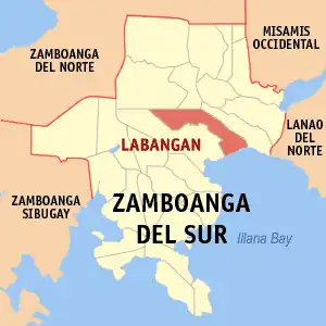 Labangan na Zamboanga do Sul Coordenadas : 7°52'0.000"N, 123°31'0.000"E