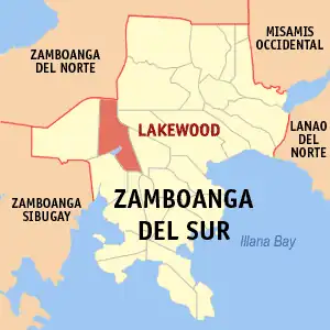 Lakewood na Zamboanga do Sul Coordenadas : 7°51'19.49"N, 123°9'4.01"E