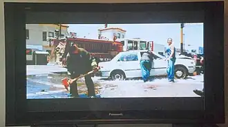 Conteúdo 21:9 em uma TV 16:9